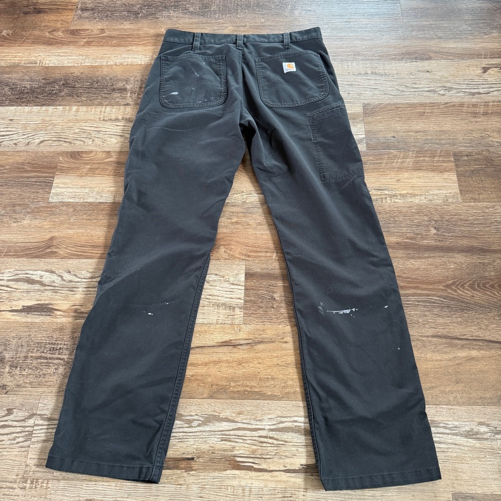 Carhartt Black Work Pants with paint 36